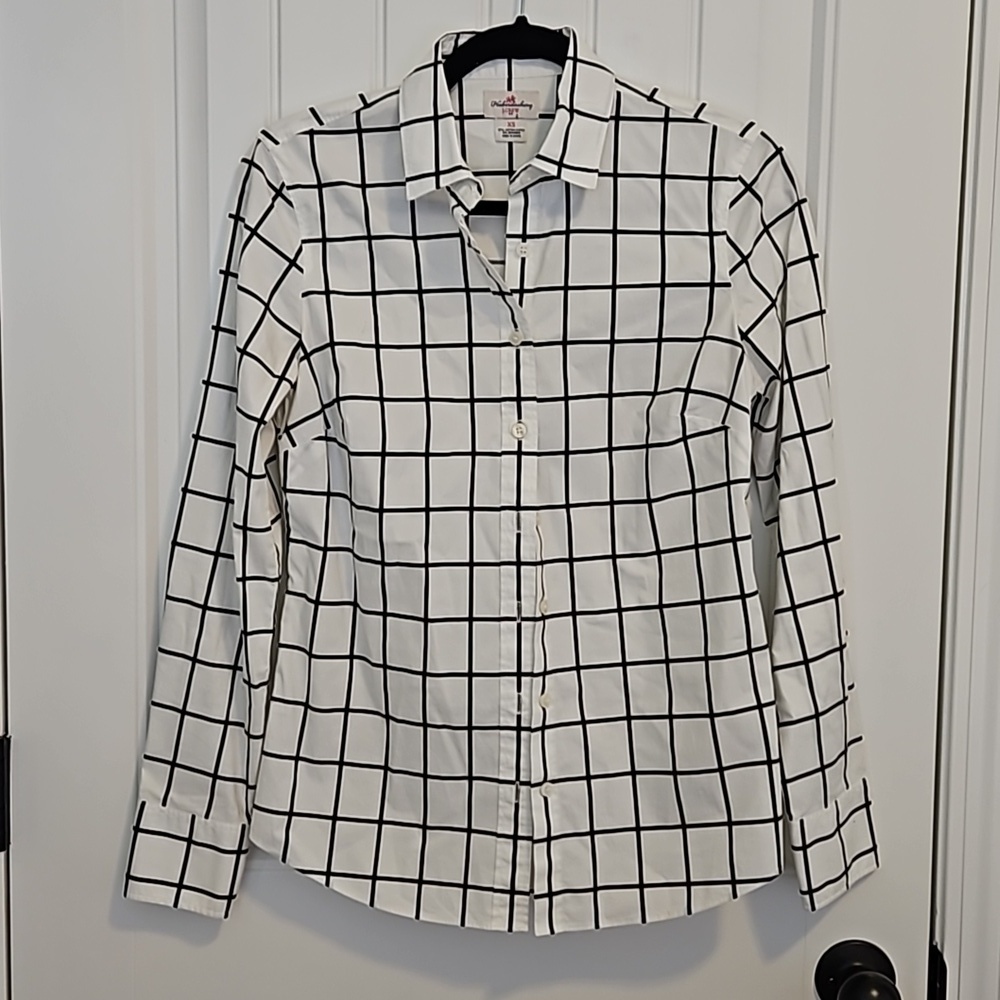 J.Crew button down Size XS Window Pane Pattern
